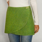 Gonna a portafoglio in feltro Bergauf Ulten verde lime